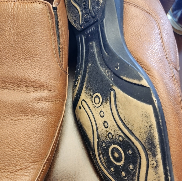 Men's leather slip on Shoes (Woodpecker)- Size 8 - Picture 3 of 4